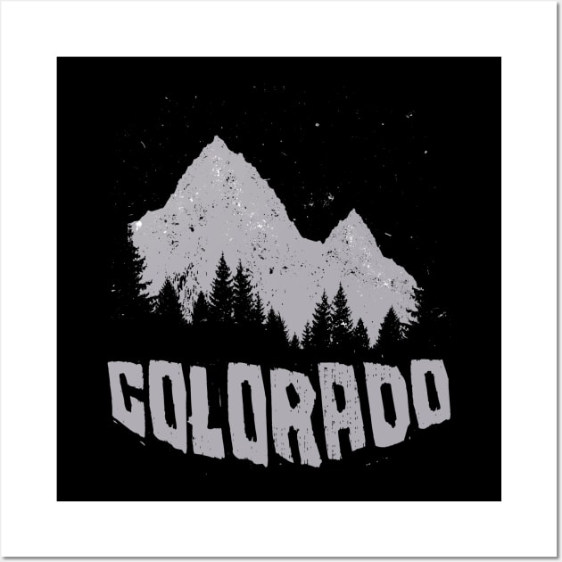 colorado day - retro vintage colorado design Wall Art by savage land 